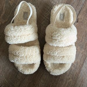 UGG Oh Fluffita Cream Sandals
